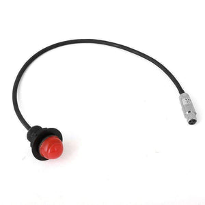 Hole Mount Push To Talk Cable (Ptt) With 12" Straight Cord For Intercoms by Rugged Radios PTT-HM-SC-12 0103879985910 Rugged Radios