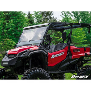 Honda Pioneer 1000 / 1000-5 Scratch Resistant Flip Down Windshield by SuperATV FDWS-H-PIO1K-70 Folding Windshield FDWS-H-PIO1K-70 SuperATV