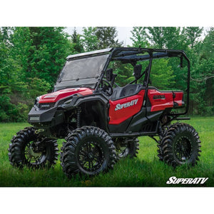 Honda Pioneer 1000 / 1000-5 Scratch Resistant Flip Down Windshield by SuperATV FDWS-H-PIO1K-70 Folding Windshield FDWS-H-PIO1K-70 SuperATV