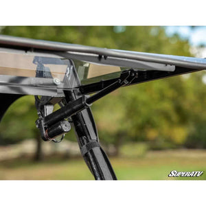 Honda Pioneer 1000 MaxDrive Power Flip Windshield by SuperATV PFWS-H-PIO1K-70 Folding Windshield PFWS-H-PIO1K-70 SuperATV