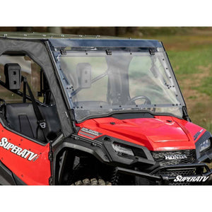 Honda Pioneer 1000 MaxDrive Power Flip Windshield by SuperATV PFWS-H-PIO1K-70 Folding Windshield PFWS-H-PIO1K-70 SuperATV