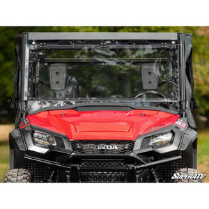 Honda Pioneer 1000 MaxDrive Power Flip Windshield by SuperATV PFWS-H-PIO1K-70 Folding Windshield PFWS-H-PIO1K-70 SuperATV