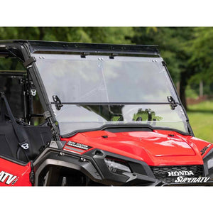 Honda Pioneer 1000 Scratch-Resistant 3-in-1 Windshield by SuperATV WS-H-PIO1K5-3N1-70 Folding Windshield WS-H-PIO1K5-3N1-70 SuperATV