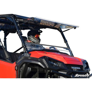 Honda Pioneer 1000 Scratch-Resistant Flip Windshield by SuperATV FWS03-001-70 Folding Windshield FWS03-001-70 SuperATV