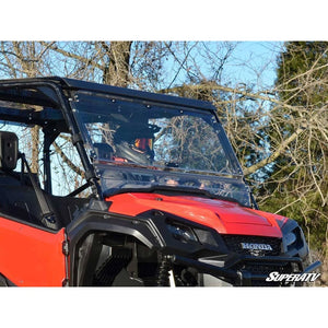 Honda Pioneer 1000 Scratch-Resistant Flip Windshield by SuperATV FWS03-001-70 Folding Windshield FWS03-001-70 SuperATV