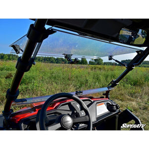 Honda Pioneer 500 Scratch Resistant Flip Windshield by SuperATV FWS-H-PIO500-70 Folding Windshield FWS-H-PIO500-70 SuperATV