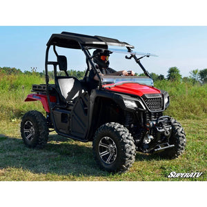 Honda Pioneer 500 Scratch Resistant Flip Windshield by SuperATV FWS-H-PIO500-70 Folding Windshield FWS-H-PIO500-70 SuperATV