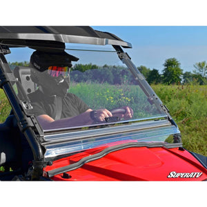 Honda Pioneer 500 Scratch Resistant Flip Windshield by SuperATV FWS-H-PIO500-70 Folding Windshield FWS-H-PIO500-70 SuperATV