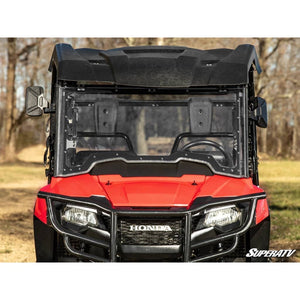 Honda Pioneer 700 MaxDrive Power Flip Windshield by SuperATV PFWS-H-PIO700-70 Folding Windshield PFWS-H-PIO700-70 SuperATV