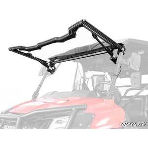 Honda Pioneer 700 MaxDrive Power Flip Windshield by SuperATV PFWS-H-PIO700-70 Folding Windshield PFWS-H-PIO700-70 SuperATV