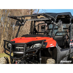 Honda Pioneer 700 MaxDrive Power Flip Windshield by SuperATV PFWS-H-PIO700-70 Folding Windshield PFWS-H-PIO700-70 SuperATV