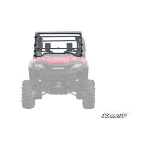 Honda Pioneer 700 Scratch Resistant Flip Down Windshield by SuperATV FDWS-H-PIO700-70 Folding Windshield FDWS-H-PIO700-70 SuperATV Scratch Resistant Polycarbonate - Clear