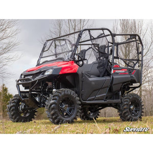 Honda Pioneer 700 Scratch Resistant Flip Down Windshield by SuperATV FDWS-H-PIO700-70 Folding Windshield FDWS-H-PIO700-70 SuperATV Scratch Resistant Polycarbonate - Clear