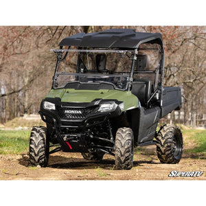 Honda Pioneer 700 Scratch Resistant Flip Windshield by SuperATV FWS-H-PIO700-002-70 Folding Windshield FWS-H-PIO700-002-70 SuperATV