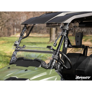 Honda Pioneer 700 Scratch Resistant Flip Windshield by SuperATV FWS-H-PIO700-002-70 Folding Windshield FWS-H-PIO700-002-70 SuperATV