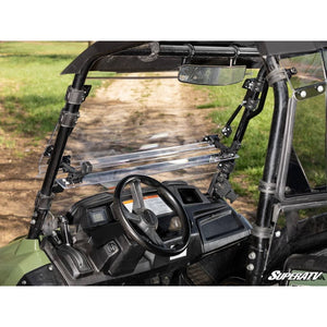 Honda Pioneer 700 Scratch Resistant Flip Windshield by SuperATV FWS-H-PIO700-002-70 Folding Windshield FWS-H-PIO700-002-70 SuperATV