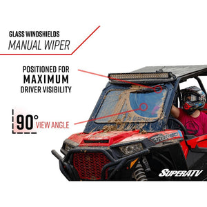 Honda Talon 1000 Glass Windshield by SuperATV GWS-H-TAL-S-01 Full Windshield GWS-H-TAL-S-01 SuperATV