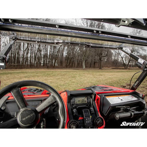 Honda Talon 1000 MaxDrive Power Flip Windshield by SuperATV PFWS-H-TAL-70 Folding Windshield PFWS-H-TAL-70 SuperATV