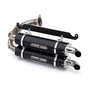 Honda Talon Slip On By Trinity Racing TR-4169S-BK Dual Muffler TR-4169S-BK Trinity Racing Black