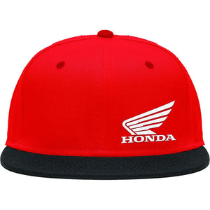 Honda Wing Snap Back Hat Red By D'Cor 70-108-1 Hat 862-70108 Western Powersports