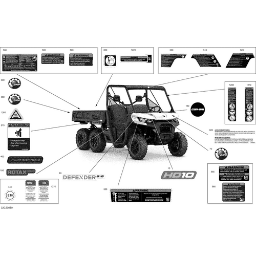 Hood Decal "HD 10 by Can-Am