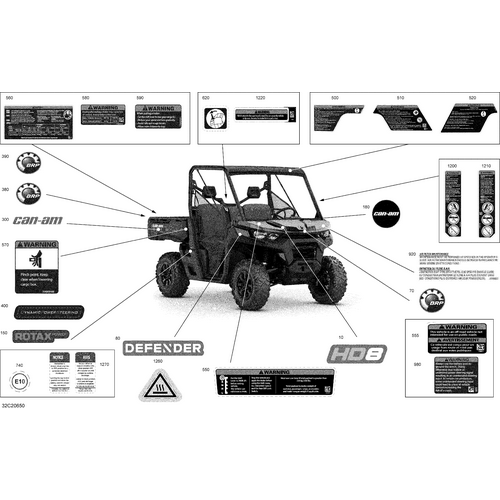 Hood Decal "HD 8" by Can-Am