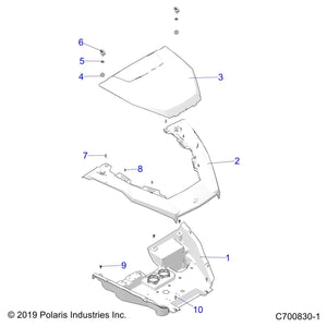 Hood-Inner,Paint,Mt O.Rst by Polaris 5457978-808 OEM Hardware P5457978-808 Off Road Express