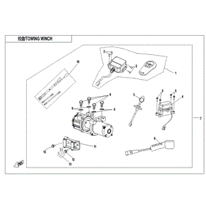 Hook Winch by CF Moto 7030-150791 OEM Hardware 7030-150791 Northstar Polaris