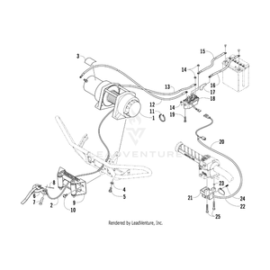 Hook,Winch W/A.C. Strap And Warning Tag By Arctic Cat 0541-760 OEM Hardware 0541-760 Core Power Equipment