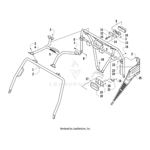 Hoop,Canopy-Rear-Ptd Black By Arctic Cat 4506-863 OEM Hardware 4506-863 Core Power Equipment