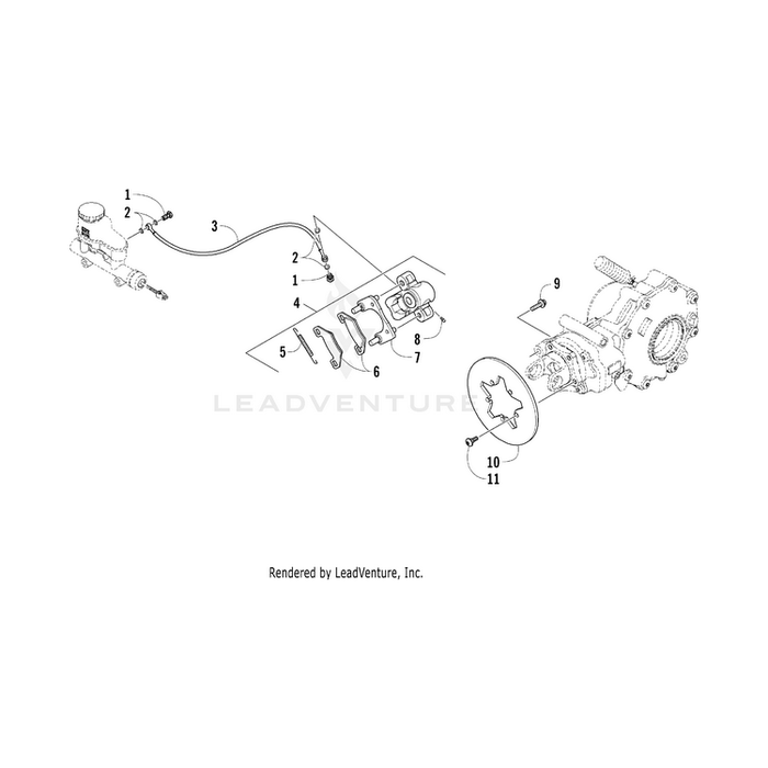 Hose, Brake By Arctic Cat