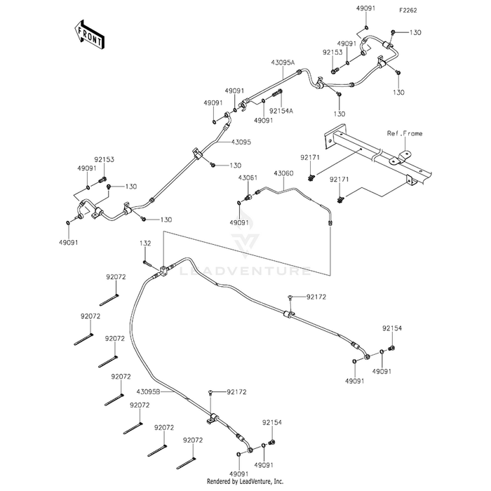 Hose-Brake,Rr by Kawasaki