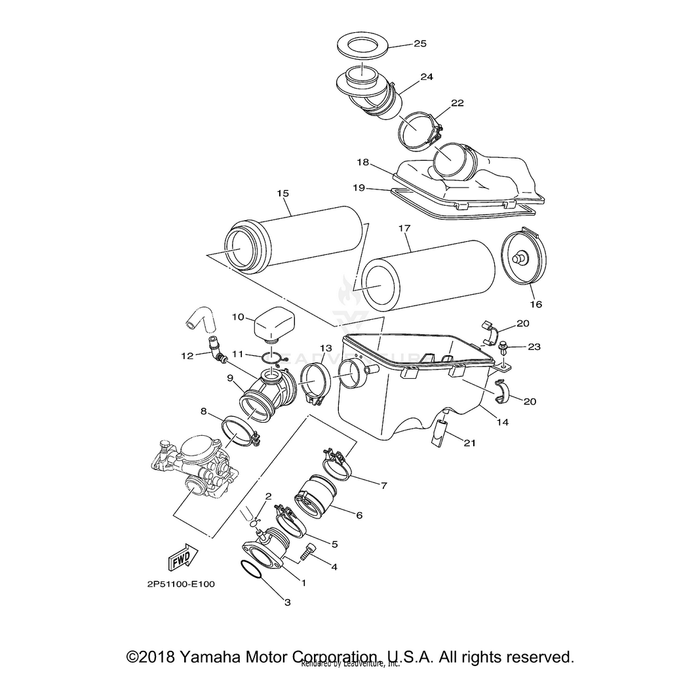 Hose Clamp Assembly by Yamaha