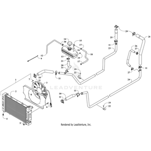 Hose, Coolant - Thermostat Outlet By Arctic Cat 0410-421 OEM Hardware 0410-421 Off Road Express