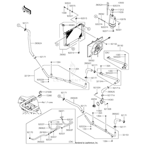 Hose-Cooling,Fitting-Joint by Kawasaki 39062-0722 OEM Hardware 39062-0722 No Longer Available