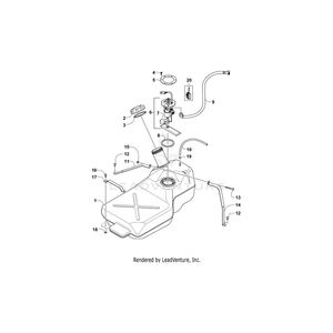 Hose,Fuel By Arctic Cat 0470-745 OEM Hardware 0470-745 Off Road Express