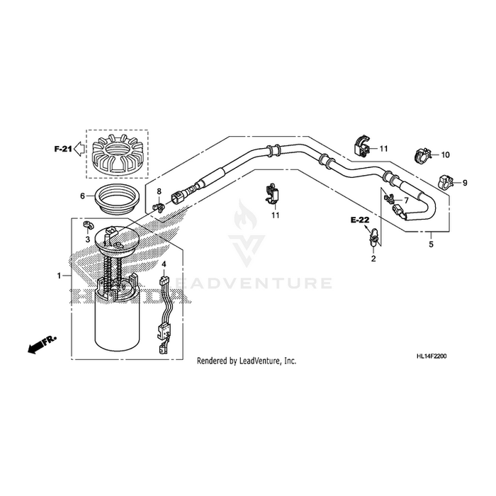 Hose, Fuel Feed by Honda