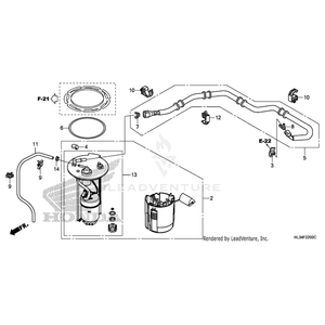 Hose, Fuel Feed by Honda 17570-HL3-A01 OEM Hardware 17570-HL3-A01 Off Road Express Peach St