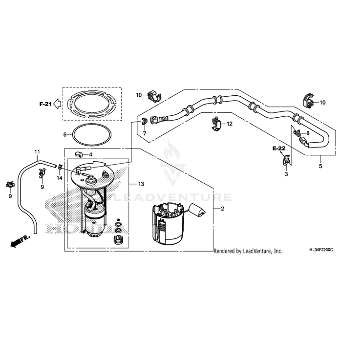 Hose, Fuel Feed by Honda