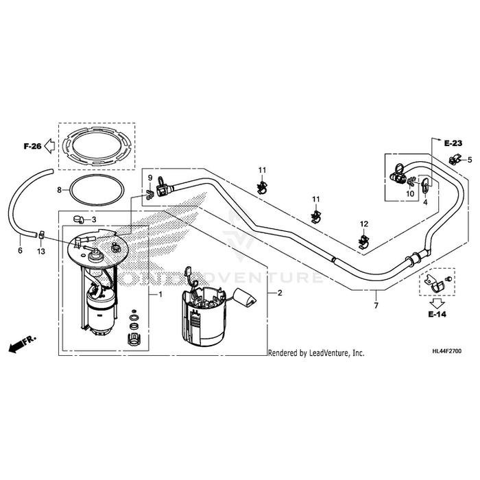 Hose, Fuel Feed by Honda