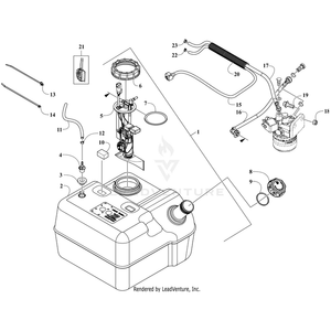 Hose, Fuel - Return By Arctic Cat 3206-415 OEM Hardware 3206-415 Core Power Equipment