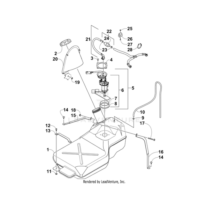 Hose, Gasline - Assembly By Arctic Cat