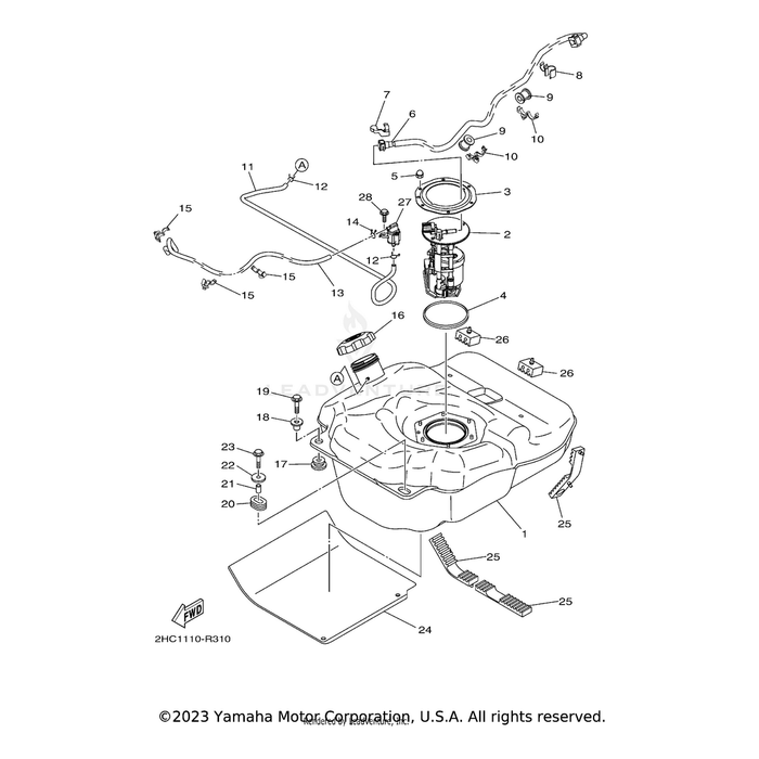 Hose (L1125) by Yamaha