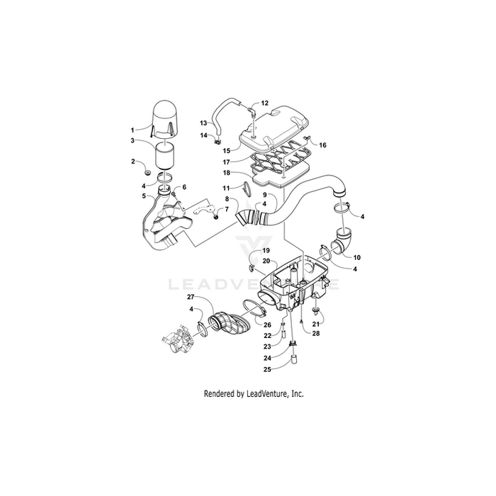 Housing, Air Intake By Arctic Cat