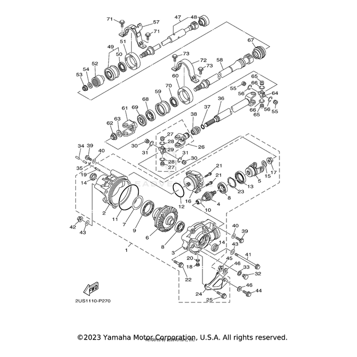 Housing, Bearing by Yamaha