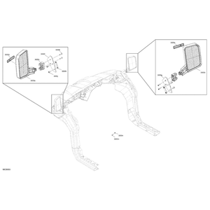 Housing Support Kit by Can-Am 705016525 OEM Hardware 705016525 Off Road Express Peach St