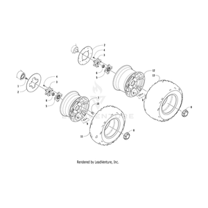 Hub - Assembly By Arctic Cat 1502-433 OEM Hardware 1502-433 Off Road Express