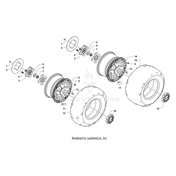 Hub, Assembly By Arctic Cat