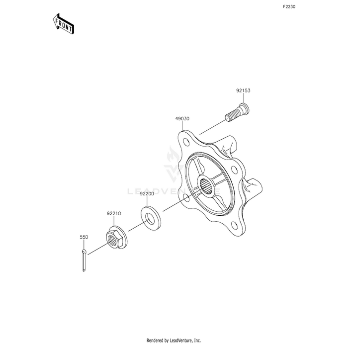 Hub,Fr by Kawasaki