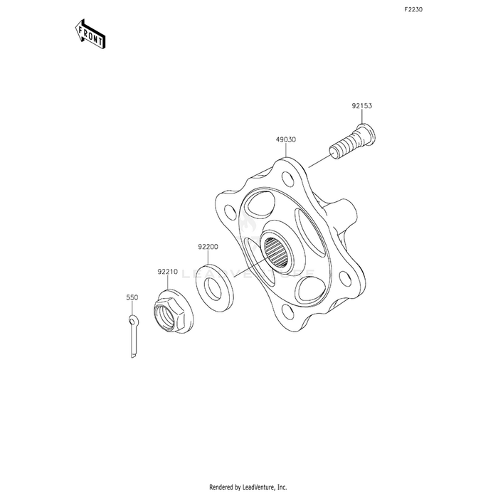 Hub,Fr by Kawasaki